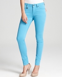A bright outlook on the season ahead, these Burberry Brit jeans lighten your everyday look with a well-worn silhouette in a washed turquoise. Amp up the skinny silhouette with sleek pumps. A bright outlook on the season ahead, these Burberry Brit jeans lighten your everyday look with a well-worn silhouette in a washed turquoise. Amp up the skinny silhouette with sleek pumps.
