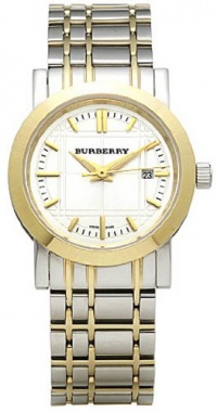 Burberry Quartz, Silver and Goldtone Bracelet with Silver Dial - Women's Watch BU1359