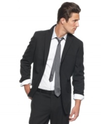 Suit up. Get yourself set to impress with the addition of this two-button blazer from INC International Concepts.