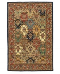 An eye-catching display of color and texture that finds its heritage in the rug-making techniques of ancient Persia. Tufted in India from pure wool, this Safavieh area rug is set in striking primaries with an all-over floral motif that adorns your floor with a visually stunning presence. (Clearance) An eye-catching display of color and texture that finds its heritage in the rug-making techniques of ancient Persia. Tufted in India from pure wool, this Safavieh area rug is set in striking primaries with an all-over floral motif that adorns your floor with a visually stunning presence. (Clearance)