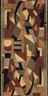 Area Rug 2x14 Runner Contemporary Pomegranat Color - Momeni New Wave Rug from RugPal Area Rug 2x14 Runner Contemporary Pomegranat Color - Momeni New Wave Rug from RugPal