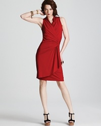 Emboldened by a brilliant hue, this Karen Kane dress ignites your 9-to-5 style with sleek sophistication. Polished pumps take the look after dark. Emboldened by a brilliant hue, this Karen Kane dress ignites your 9-to-5 style with sleek sophistication. Polished pumps take the look after dark.