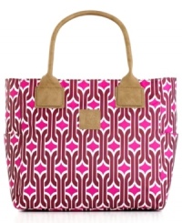 Your travel style is off the chain. Perfectly sized for everyday wear and quick overnight trips, this carryall is the perfect way to express yourself, coming in a bright, bold geometric chain print or a sassy animal print-either way, you'll leave your mark on travel! 10-year warranty. Your travel style is off the chain. Perfectly sized for everyday wear and quick overnight trips, this carryall is the perfect way to express yourself, coming in a bright, bold geometric chain print or a sassy animal print-either way, you'll leave your mark on travel! 10-year warranty.