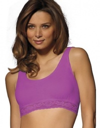 Bali Women's Comfort Revolution Seamless Crop Top Bra, Light Beige, Large Bali Women's Comfort Revolution Seamless Crop Top Bra, Light Beige, Large