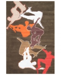 Skater's paradise. He'll cruise into grown-up style with this edgy rug from Momeni's Lil Mo Hipster collection. Solid skaters in neutral shades soar across the concrete colorway, accented by pops of color. Hand-tufted mod-acrylic is soft, strong and flame-retardent. Skater's paradise. He'll cruise into grown-up style with this edgy rug from Momeni's Lil Mo Hipster collection. Solid skaters in neutral shades soar across the concrete colorway, accented by pops of color. Hand-tufted mod-acrylic is soft, strong and flame-retardent.