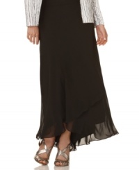 Refined elegance takes shape in this versatile skirt from Alex Evenings. Refined elegance takes shape in this versatile skirt from Alex Evenings.