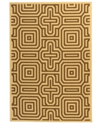 Revamp your patio with the graphic chic of Safavieh's Courtyard rug. Designed for both indoor and outdoor environments, this high-style rug transforms any space into the life of the party. (Clearance) Revamp your patio with the graphic chic of Safavieh's Courtyard rug. Designed for both indoor and outdoor environments, this high-style rug transforms any space into the life of the party. (Clearance)