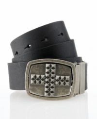 Give yourself a stylish edge with this versatile belt design that matches whatever look no matter what you're wearing or what mood you're in. Give yourself a stylish edge with this versatile belt design that matches whatever look no matter what you're wearing or what mood you're in.