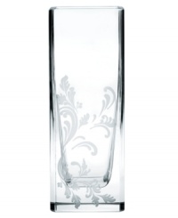Stunning on its own, the Marly Tech crystal vase is also poised to hold a lifetime of bouquets. A streamlined shape balances the classic foliage motif on its base for a contemporary edge. Stunning on its own, the Marly Tech crystal vase is also poised to hold a lifetime of bouquets. A streamlined shape balances the classic foliage motif on its base for a contemporary edge.