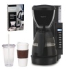 Capresso CM200 Programmable Coffee Maker Refurbished (Black) + Coffee Mug & Iced Beverage Cup + Coffee/Espresso Descaler