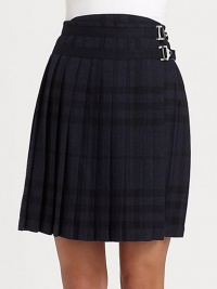 Inspired by the traditional kilt, this fashion-forward, pleated skirt is a must-have.Pleated skirtAbout 21 long74% wool/20% nylon/5% cotton/1% elastaneDry cleanImported Model shown is 5'9½ (176cm) wearing US size 4. Inspired by the traditional kilt, this fashion-forward, pleated skirt is a must-have.Pleated skirtAbout 21 long74% wool/20% nylon/5% cotton/1% elastaneDry cleanImported Model shown is 5'9½ (176cm) wearing US size 4.