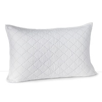 A chic pillow sham with a hand-stitched feel. The DKNY Pure Inspiration collection elevates the simplest bedroom decor.