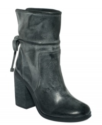 For a worn-in look that will go the distance. The Digs booties by Kensie feature adjustable tie detail on the back and a shaft that can be worn up or down, depending on your mood. For a worn-in look that will go the distance. The Digs booties by Kensie feature adjustable tie detail on the back and a shaft that can be worn up or down, depending on your mood.