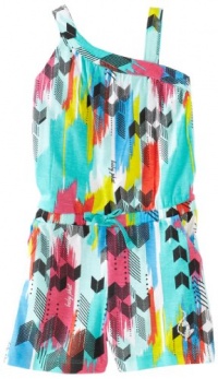 Baby Phat - Kids Girls 2-6X Printed Knit Romper, Waterfall, 4T Baby Phat - Kids Girls 2-6X Printed Knit Romper, Waterfall, 4T