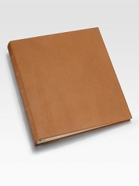 Handmade album is the perfect way to display priceless family photos, and to ensure they last a lifetime. Heavyweight, archival quality pages won't wrinkle or harm photos. Includes set of 18 leaves that hold 108 4 X 6 prints Leather cover 10½ X 12 Made in USA Handmade album is the perfect way to display priceless family photos, and to ensure they last a lifetime. Heavyweight, archival quality pages won't wrinkle or harm photos. Includes set of 18 leaves that hold 108 4 X 6 prints Leather cover 10½ X 12 Made in USA