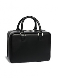 Inspired by Bobbi's Caviar & Oyster Collection, this limited edition case feels polished yet edgy in faux leather with slipper-pink satin lining. Its silver zipper opens wide to reveal mesh compartments and a pocket on the side. A center pouch divider keeps full-size brushes neatly in a row while a travel-friendly handle makes it easy to grab and go. Made in USA. Inspired by Bobbi's Caviar & Oyster Collection, this limited edition case feels polished yet edgy in faux leather with slipper-pink satin lining. Its silver zipper opens wide to reveal mesh compartments and a pocket on the side. A center pouch divider keeps full-size brushes neatly in a row while a travel-friendly handle makes it easy to grab and go. Made in USA.