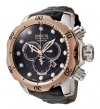 Invicta Men's 0360 Reserve Collection Venom Chronograph Black Leather Watch