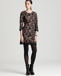 With the promise of a party, secure an elegant entrance in this beautiful lace Cynthia Steffe dress. With the promise of a party, secure an elegant entrance in this beautiful lace Cynthia Steffe dress.