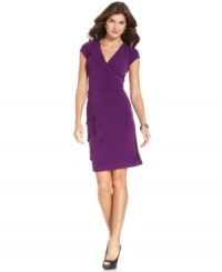 London Times' tiered dress is a versatile pick that works for almost any occasion, from business lunch to evening celebration. Wear with simple accessories or brilliant baubles to help tailor it to your event. London Times' tiered dress is a versatile pick that works for almost any occasion, from business lunch to evening celebration. Wear with simple accessories or brilliant baubles to help tailor it to your event.