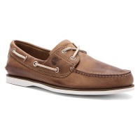 Timberland Men's Classic 2 Eye Boat Shoe - Tan 7 - Regular Timberland Men's Classic 2 Eye Boat Shoe - Tan 7 - Regular