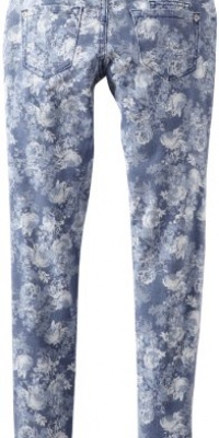 Jolt Girls 7-16 Cabbage Rose Skinny Printed Pant, Blue, 8 Jolt Girls 7-16 Cabbage Rose Skinny Printed Pant, Blue, 8