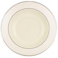 Lenox Pearl Innocence 9-Inch Platinum-Banded Fine China Pasta/Rim Soup Bowl, Set of 4 Lenox Pearl Innocence 9-Inch Platinum-Banded Fine China Pasta/Rim Soup Bowl, Set of 4
