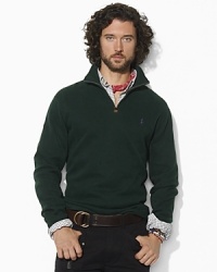With superior comfort and versatility, this soft cotton pullover embroidered with Ralph Lauren's iconic pony provides the perfect layer. With superior comfort and versatility, this soft cotton pullover embroidered with Ralph Lauren's iconic pony provides the perfect layer.