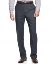 Give basic black a break with these refined dress pants from Louis Raphael. Give basic black a break with these refined dress pants from Louis Raphael.