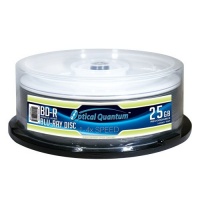 Optical Quantum OQBDR04LT 4X 25 GB BD-R Single Layer Blu-Ray Recordable Blank Media Logo Top Optical Quantum OQBDR04LT 4X 25 GB BD-R Single Layer Blu-Ray Recordable Blank Media Logo Top