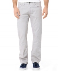 Summer style. These light-colored jeans from Buffalo David Bitton combine a slim fit with a boot cut for a slightly relaxed look. Summer style. These light-colored jeans from Buffalo David Bitton combine a slim fit with a boot cut for a slightly relaxed look.