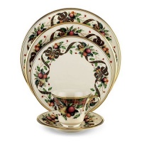 Lenox Holiday Tartan Gold Banded Ivory China 20-Piece Dinnerware Set, Service for 4 Lenox Holiday Tartan Gold Banded Ivory China 20-Piece Dinnerware Set, Service for 4