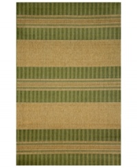 Stripecast: with wide, colorblocked bands and rich texture, Liorra Manne's Tropez Stripe rug has the ability to pull a room together in chic, relaxed style. UV-stabilized, mold and mildew-resistant, the versatile rug in grassy green and natural hues is equally pretty indoors or out. Stripecast: with wide, colorblocked bands and rich texture, Liorra Manne's Tropez Stripe rug has the ability to pull a room together in chic, relaxed style. UV-stabilized, mold and mildew-resistant, the versatile rug in grassy green and natural hues is equally pretty indoors or out.