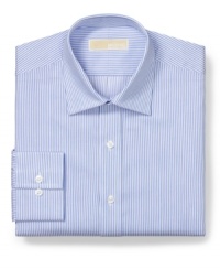 Classic stripes deliver crisp style with this dress shirt from Michael Kors. Classic stripes deliver crisp style with this dress shirt from Michael Kors.