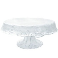 Vietri Incanto Lace Medium Cake Stand