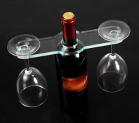 BYKES Clear Acrylic Eco-friendly Picnic Outing Wine Glass Holder BYKES Clear Acrylic Eco-friendly Picnic Outing Wine Glass Holder