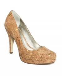 Chic and unique in every way. A cork-covered platform and heel infuse Alfani's round-toe Maddy pumps with distinction that is sure to turn heads. Chic and unique in every way. A cork-covered platform and heel infuse Alfani's round-toe Maddy pumps with distinction that is sure to turn heads.