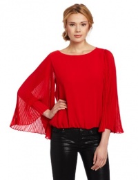 Vince Camuto Women's Pleated Cascading Sleeve Blouse