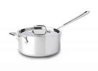 All Clad Stainless Steel 3-Quart Sauce Pan with Loop Helper Handle and Lid All Clad Stainless Steel 3-Quart Sauce Pan with Loop Helper Handle and Lid