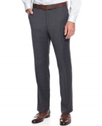 Take a stance on sophisticated style with these slim-fit, power-plaid pants from Alfani. Take a stance on sophisticated style with these slim-fit, power-plaid pants from Alfani.