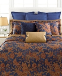 Inspired by the beautiful Indonesian island, this Lauren Ralph Lauren Indigo Bali sheet with 300-thread count cotton sateen fabric transforms your bedroom into an exotic destination. Inspired by the beautiful Indonesian island, this Lauren Ralph Lauren Indigo Bali sheet with 300-thread count cotton sateen fabric transforms your bedroom into an exotic destination.