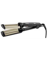 Create a new wave of hair style with this Conair You Wave Ultra flat iron, featuring tourmaline ceramic technology that prevents hot spots, reduces frizz and helps eliminate static. The three barrel construction creates long lasting waves for all-day style. Create a new wave of hair style with this Conair You Wave Ultra flat iron, featuring tourmaline ceramic technology that prevents hot spots, reduces frizz and helps eliminate static. The three barrel construction creates long lasting waves for all-day style.