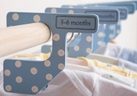 The Happy Closet Baby Closet Dividers, Blue and White The Happy Closet Baby Closet Dividers, Blue and White