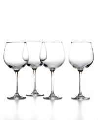 Cheers to effortless entertaining. Martha Stewart Collection makes it easy with red wine glasses that look great, go in the dishwasher and complement practically any occasion. Cheers to effortless entertaining. Martha Stewart Collection makes it easy with red wine glasses that look great, go in the dishwasher and complement practically any occasion.