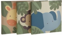 Kids Line Jungle 123 Canvas Wall Art 3 Piece, Brown Kids Line Jungle 123 Canvas Wall Art 3 Piece, Brown