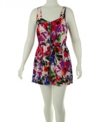 Material Girl Scoop Neck Dress Multi Floral Large Material Girl Scoop Neck Dress Multi Floral Large
