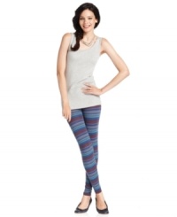 An allover print adds a stylish spin to these Alternative Apparel leggings, a wardrobe staple! An allover print adds a stylish spin to these Alternative Apparel leggings, a wardrobe staple!
