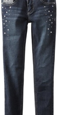 Almost Famous Girls 7-16 Back Pocket Skinny Jean, Dark Night Wash, 7 Almost Famous Girls 7-16 Back Pocket Skinny Jean, Dark Night Wash, 7