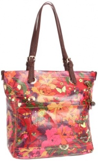 The SAK Top Zip 1000037122 Tote,Scarlet Flower Power,One Size The SAK Top Zip 1000037122 Tote,Scarlet Flower Power,One Size