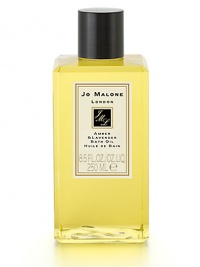 Amber, the exotic scent of the Orient, is combined with the comfort of French lavender and myrrh to evoke the subtle, spicy warmth of twilight. Amber & Lavender Bath Oil gently fragrances and moisturizes skin. Amber, the exotic scent of the Orient, is combined with the comfort of French lavender and myrrh to evoke the subtle, spicy warmth of twilight. Amber & Lavender Bath Oil gently fragrances and moisturizes skin.