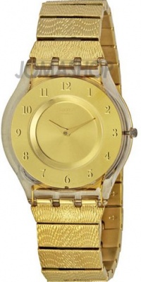 Swatch Skin Warm Glow Steel Bracelet Gold Dial Women's watch #SFK355G Swatch Skin Warm Glow Steel Bracelet Gold Dial Women's watch #SFK355G